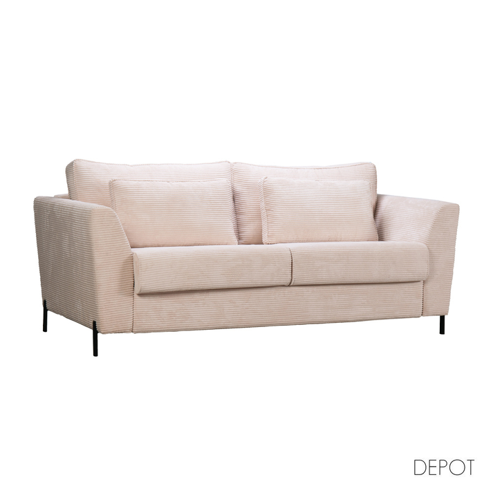 Cocoon Καναπές Κρεβάτι 3θέσιος Beige Lincoln D 03 208x94x92cm