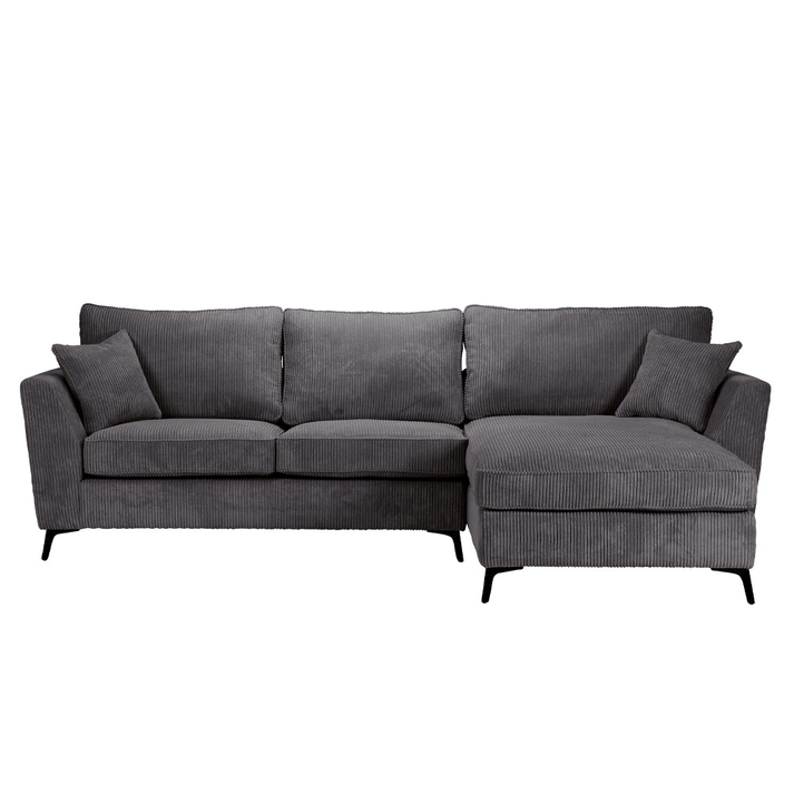 Boel καναπές γωνία δεξιά γκρι LINCOLN D 90 280x170x92cm