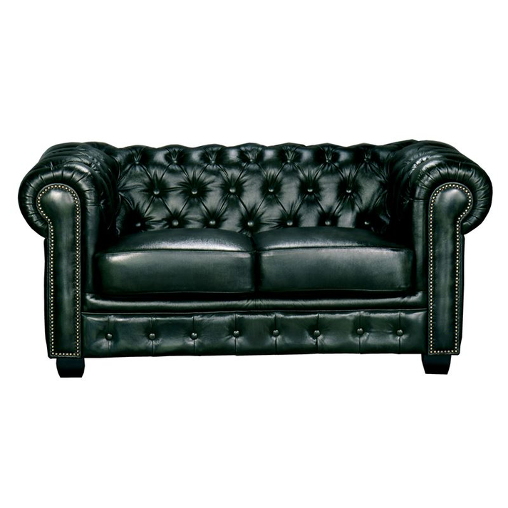 CHESTERFIELD Birmingham Καναπές 2Θέσιος Σαλονιού Καθιστικού,Δέρμα Antique Green