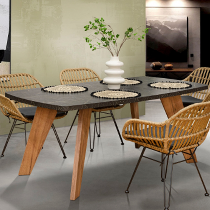ΤΡΑΠΕΖΙ MARILYN ΜΕ ΟΒΑΛ ΕΠΙΦΑΝΕΙΑ 175X95X75 ΕΛΛΗΝΙΚΗΣ ΚΑΤΑΣΚΕΥΗΣ LNA