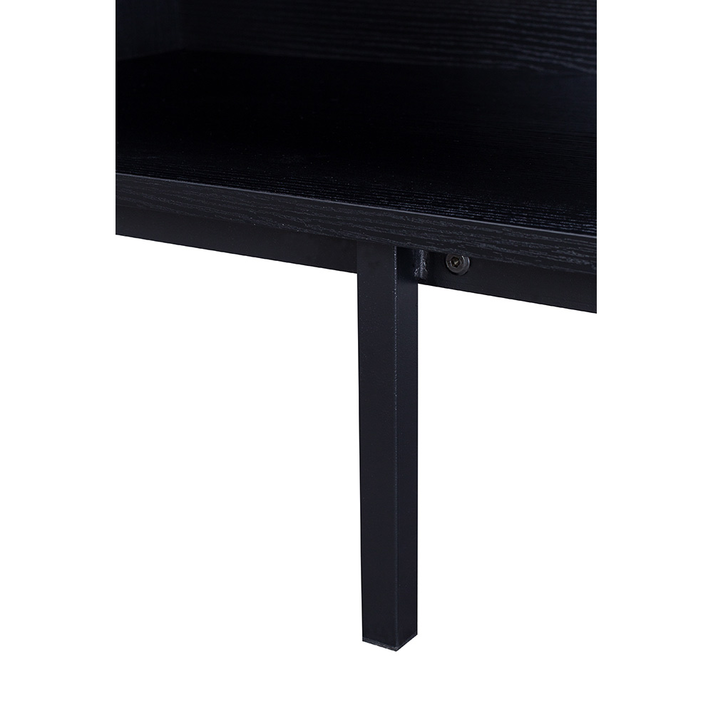 ORIGAMI TV STAND 1ΣΥΡΤΑΡΙ ΜΑΥΡΟ SONOMA 160x39.5x50