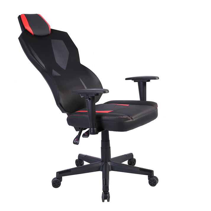 STORM ΚΑΡΕΚΛΑ GAMING ΓΡΑΦΕΙΟΥ ΜΑΥΡΟ ΚΟΚΚΙΝΟ 50x73x135