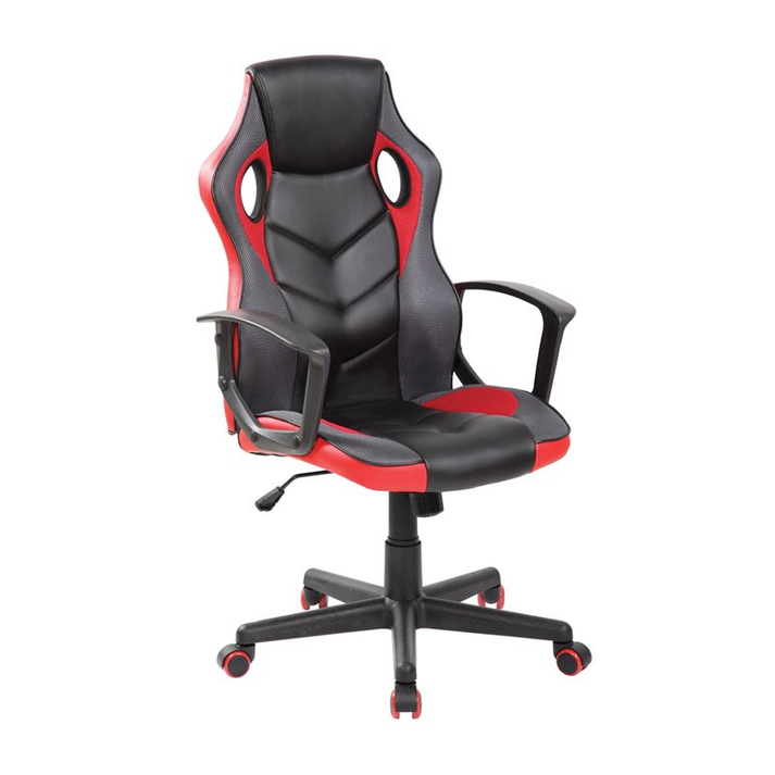 BF7700 Gaming Πολυθρόνα Mesh, Pu Μαύρο - Κόκκινο