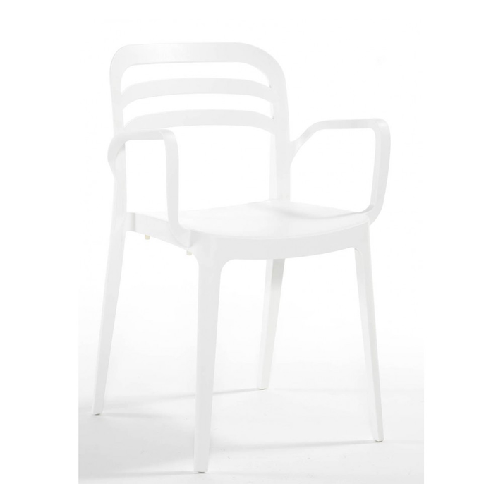 Aspendos πολυθρόνα  λευκο  46x51x82cm