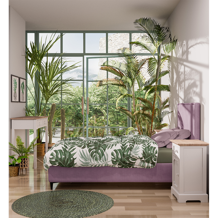 FRAME ΚΡΕΒΑΤΙ ΜΕ ΑΠΟΘΗΚ. ΧΩΡΟ (ΓΙΑ ΣΤΡΩΜΑ 90x200cm) VIOLET 10-881 208x97x121