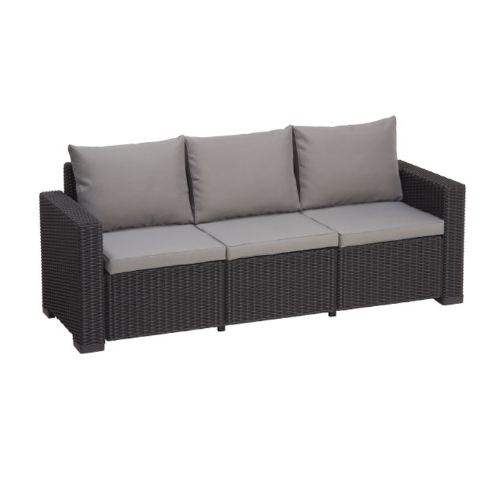ΚΑΝΑΠΕΣ 3Θ CALIFORNIA DARK GREY ΑΝΘΡΑΚΙ