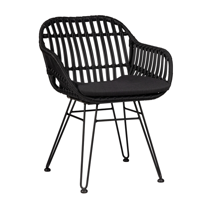 Πολυθρόνα Malibu Μαύρο 61 x 63 x 80