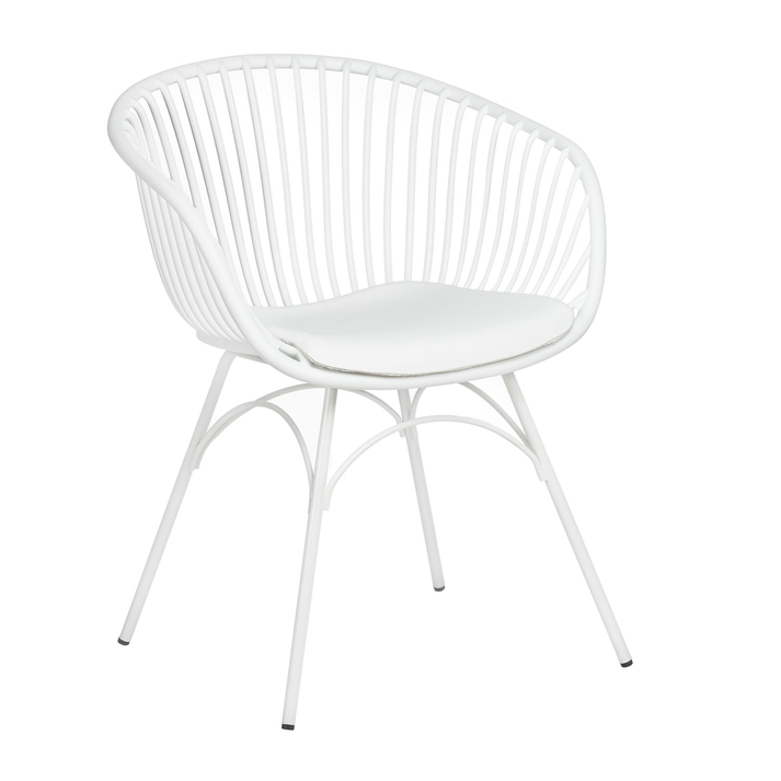 Πολυθρόνα Quasar  Λευκό 59.50 x 55 x 78