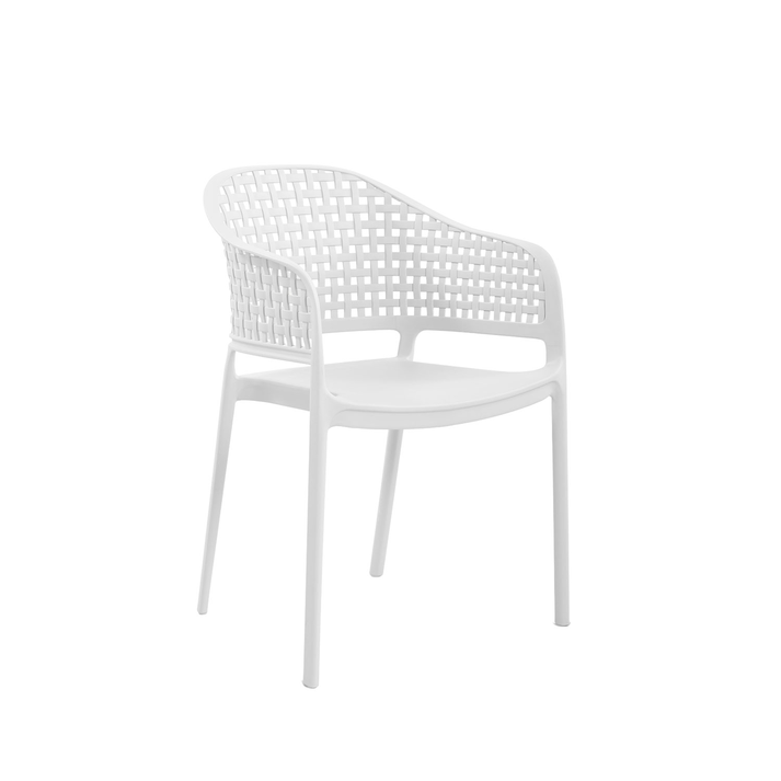 Πολυθρόνα CUBA λευκό 56 x 54 x 81