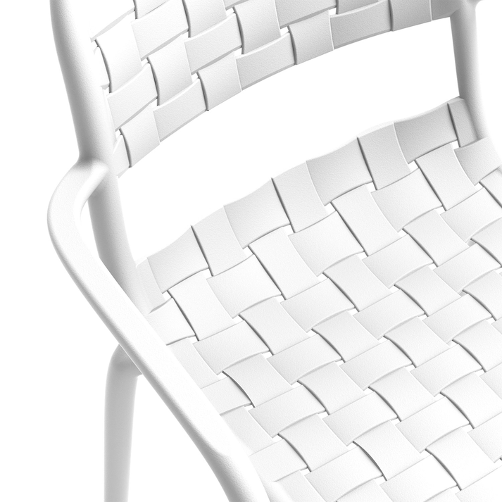 Πολυθρόνα Tonic λευκό 55 x 57 x 82