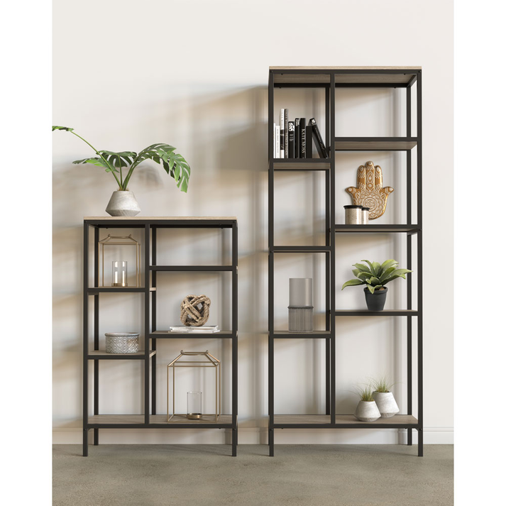 FILE ΒΙΒΛΙΟΘΗΚΗ ΨΗΛΗ SONOMA ΜΑΥΡΟ 70x30x178