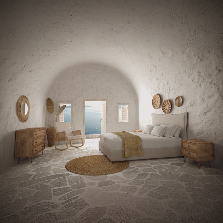 LONGWAVE ΚΡΕΒΑΤΙ ΜΕ ΑΠΟΘΗΚ. ΧΩΡΟ (ΓΙΑ ΣΤΡΩΜΑ 160x200cm) OFF WHITE 06-900 207x180x140