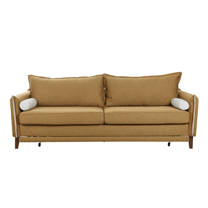 COMMODO ΚΑΝΑΠΕΣ ΚΡΕΒΑΤΙ 3ΘΕΣΙΟΣ CAMEL BEIGE 230x81x88