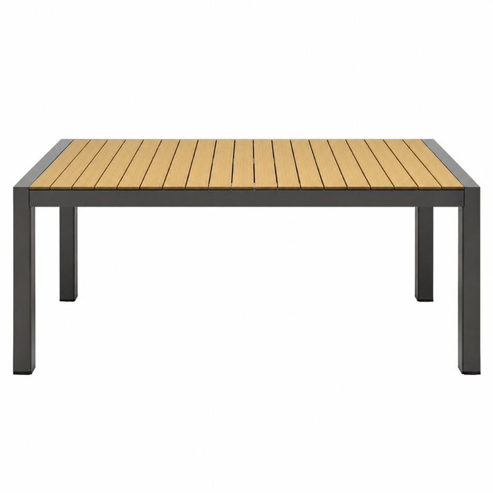 LEPA ΤΡΑΠΕΖΙ ΕΠΕΚΤΕΙΝΟΜΕΝΟ ΑΛΟΥΜΙΝΙΟΥ TAUPE 160/210X95X74cm