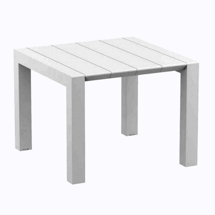 VEGAS WHITE 100X100/140Χ75εκ. ΕΠΕΚΤ.ΤΡΑΠΕΖΙ ΠΟΛ/ΝΙΟΥ