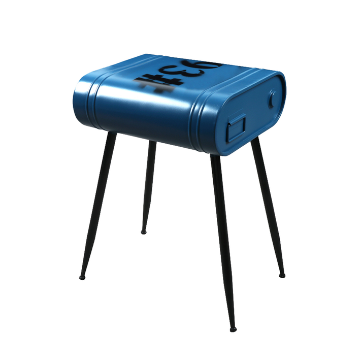 DELF 3 SIDE TABLE ΜΠΛΕ ΜΑΥΡΟ 30x41x48