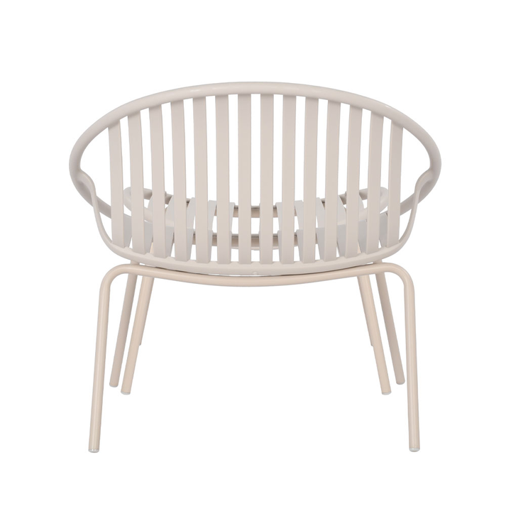 NADIN ΠΟΛΥΘΡΟΝΑ SET 2ΤΕΜ OFF WHITE 80x61.5x73