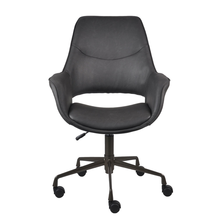 MINIMAL ΚΑΡΕΚΛΑ ΓΡΑΦΕΙΟΥ ΜΑΥΡΟ 65.5x64.5x106