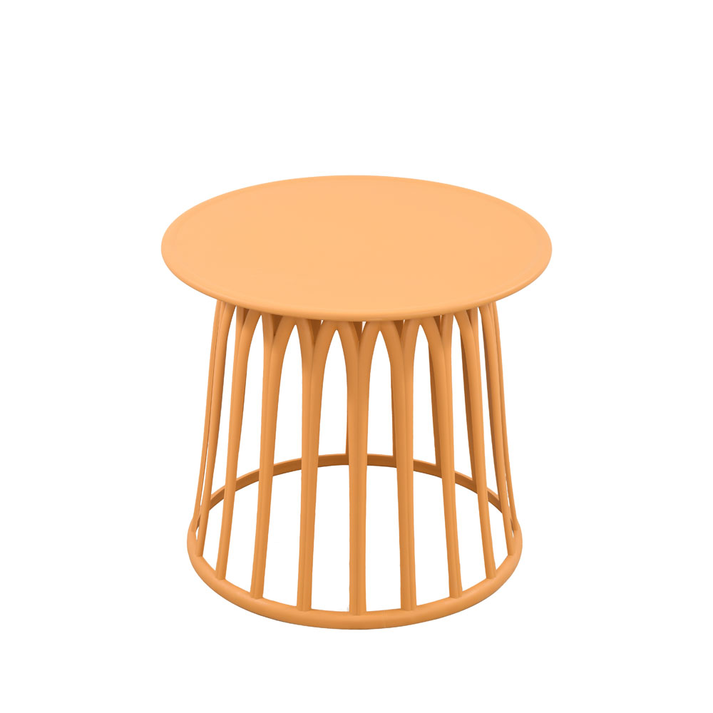 BASKET COFFEE TABLE ΜΟΥΣΤΑΡΔΙ 49.5x49.5x44
