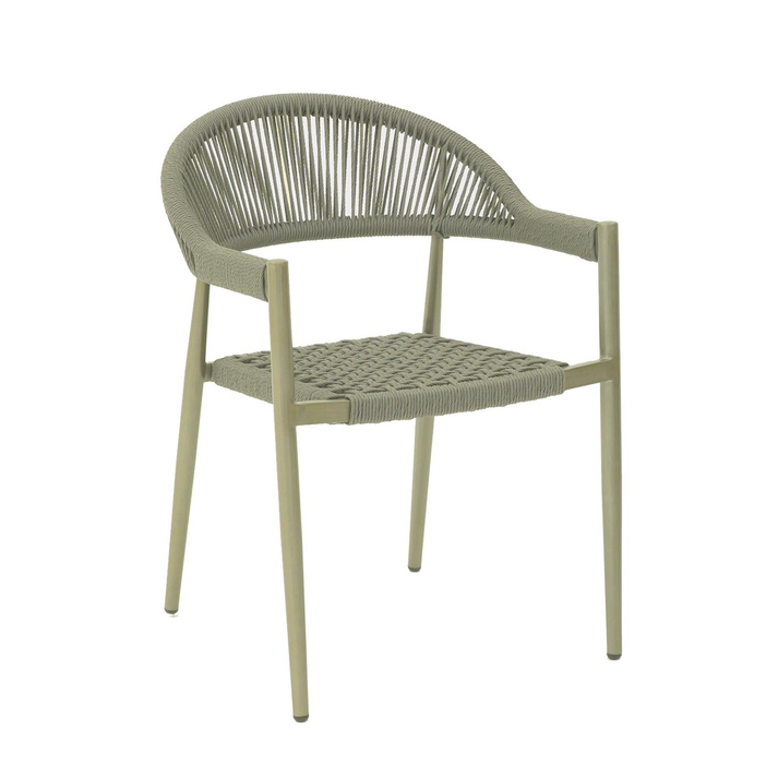 Adina πολυθρόνα αλουμινίου-rope Olive Green