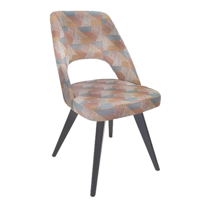 Amelia ξύλινη καρέκλα TETRA ΜΑΥΡΟ 48x46x85(46)