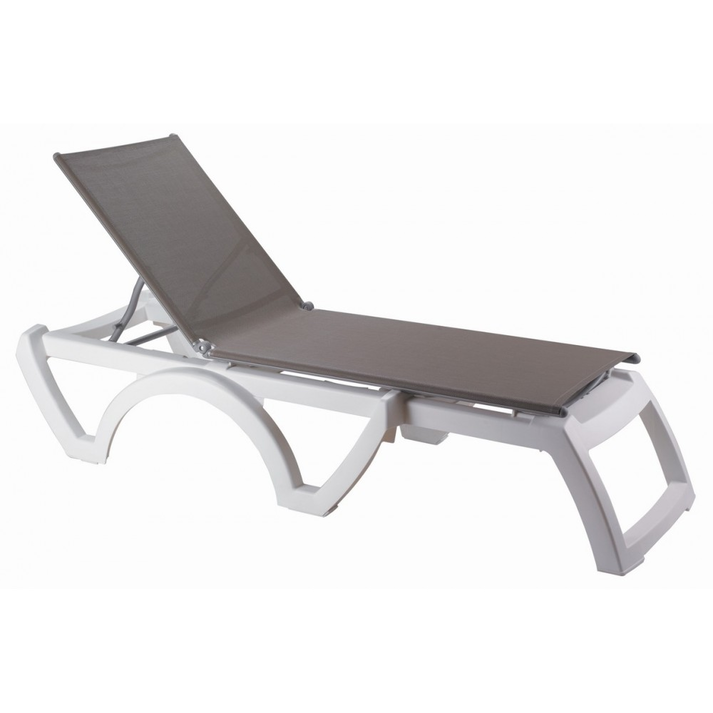 Jamaica beach ξαπλώστρα 190x70x38 TAUPE