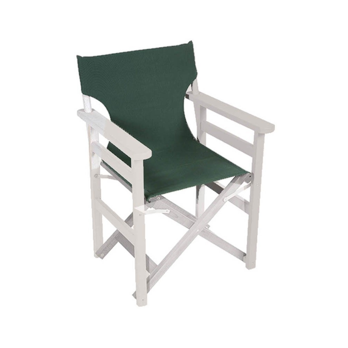 Πολυθρόνα σκηνοθέτη K501 ΛΕΥΚΟΣ ΣΚΕΛΕΤΟΣ ΥΦΑΣΜΑ 60cm x 55cm x (84)45cm