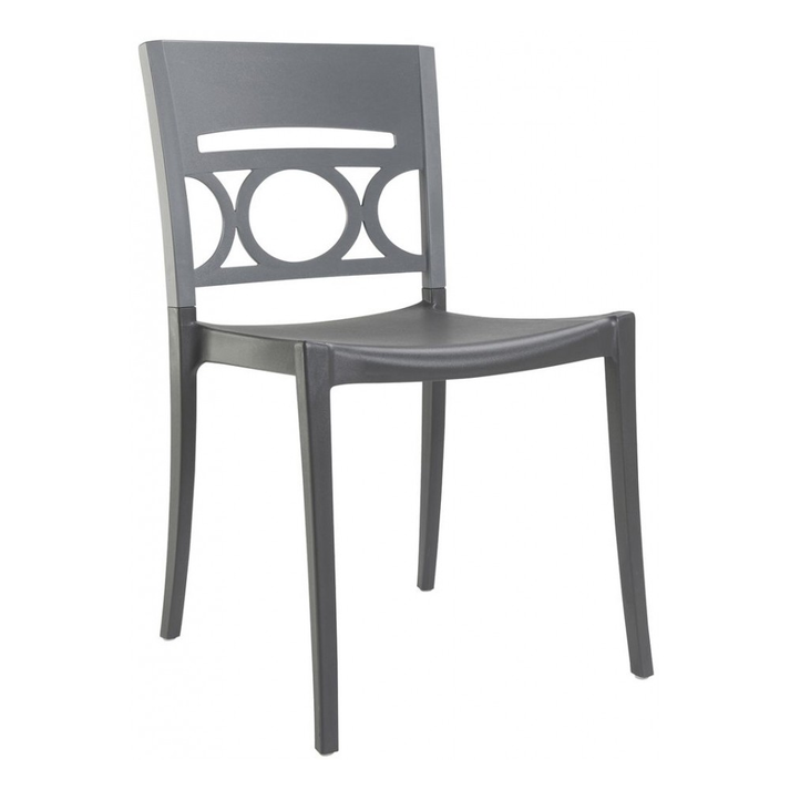 Moon καρέκλα ΓΚΡΙ-ΑΝΘΡΑΚΙ  50x56,5x82