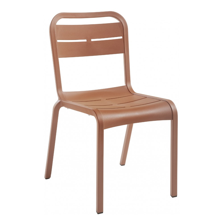 Cannes Καρέκλα Πολυπροπυλενίου Terracotta 53,5x60x89cm