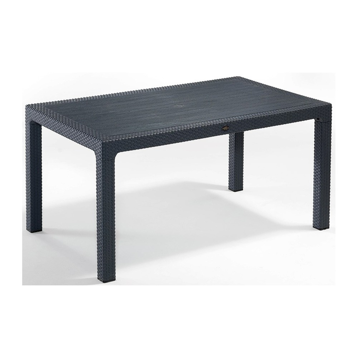 Defence 150 τραπέζι Ανθρακί χωρίς τζάμι 150x90x75cm