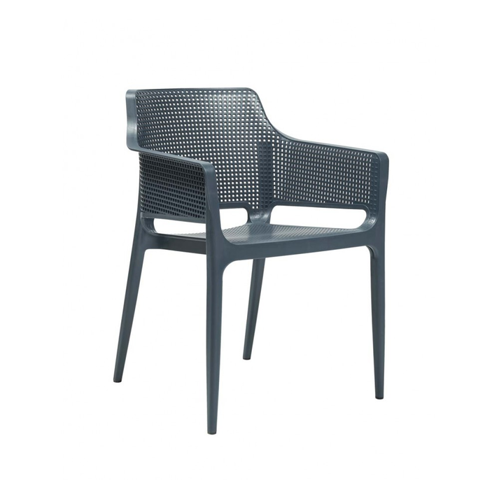 Boom πολυθρόνα polypropylene ΑΝΘΡΑΚΙ 60x54x80