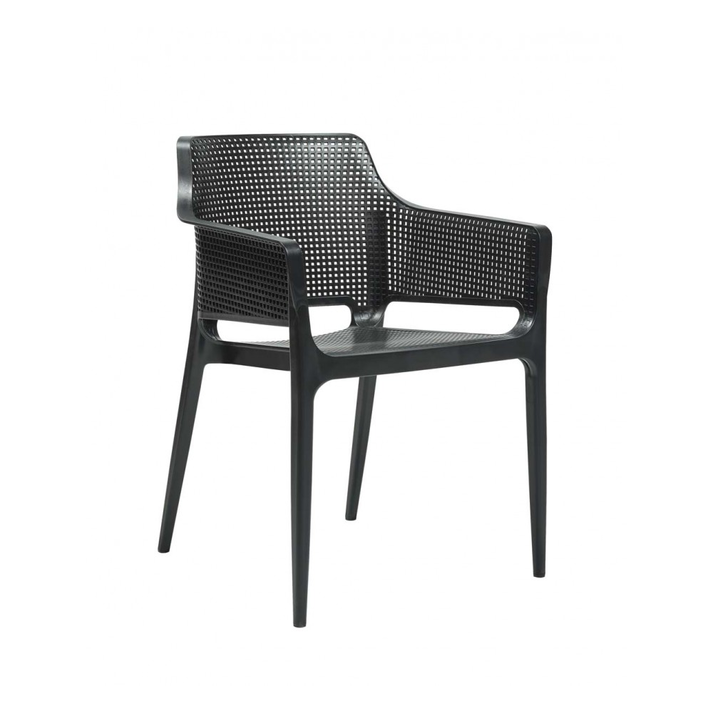 Boom πολυθρόνα polypropylene Μαύρη  60x54x80