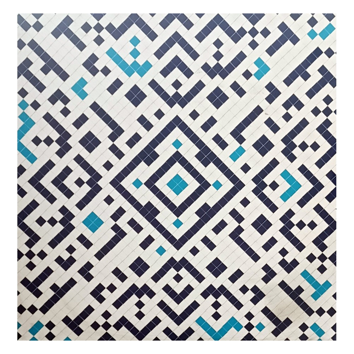 Werzalit Mosaic Blue 70x70cm