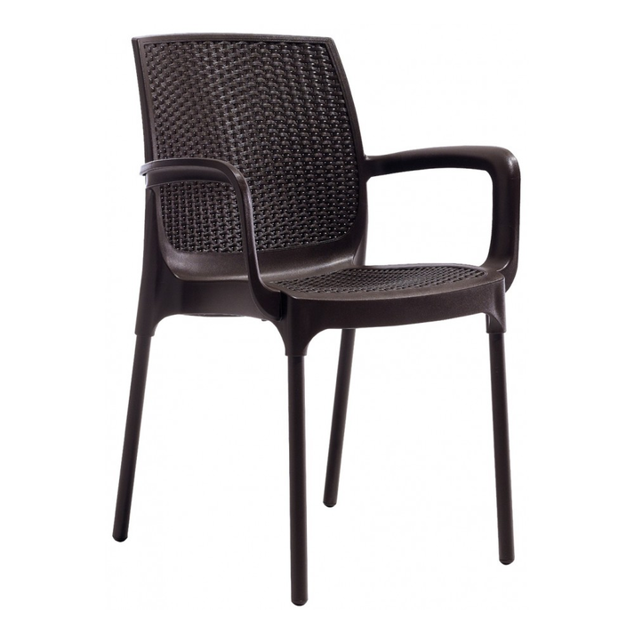 Parker πολυθρόνα Καφέ 57x57x84(45)cm