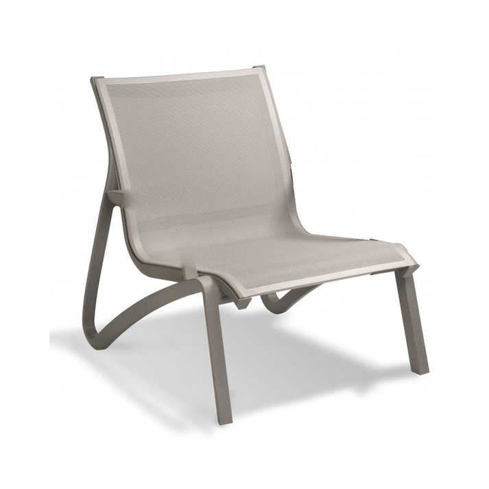 Sunset lounge καρέκλα 74x83x89(38) ΠΛΑΤΙΝΕ ΓΚΡΙ