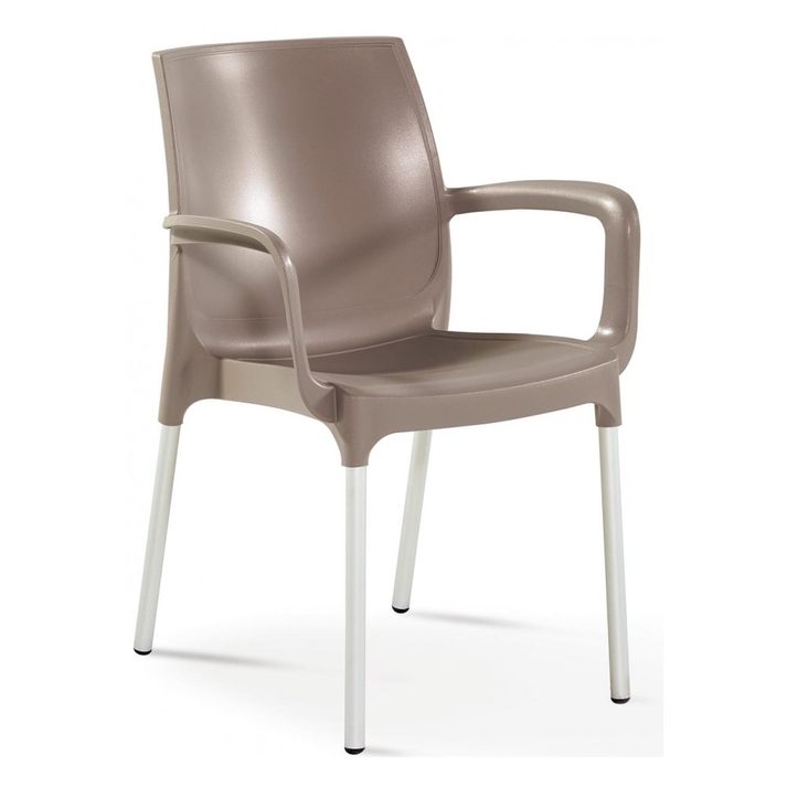 Norman πολυθρόνα αλουμινίου Sand 55x58x82