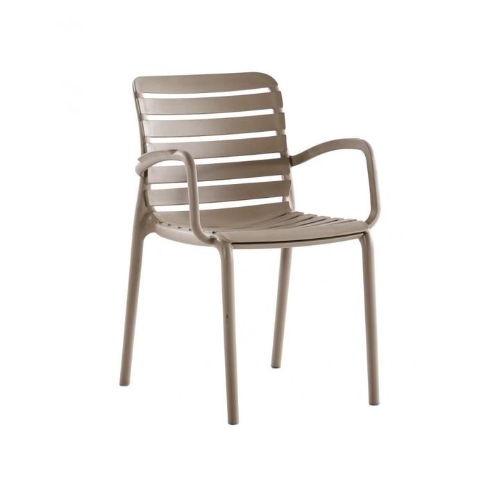 Parma Πολυθρόνα Πολυπροπυλενίου Sand 56x56x47/82cm