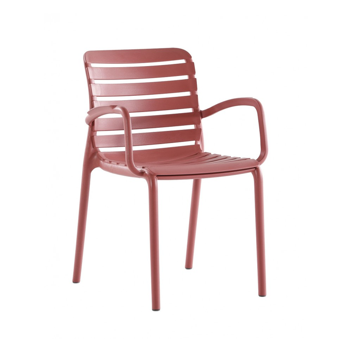 Parma Πολυθρόνα Πολυπροπυλενίου Marsala 56x56x47/82cm