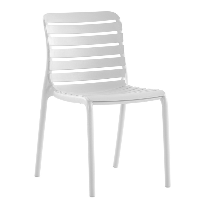 Parm Καρέκλα Πολυπροπυλενίου Λευκό 47x56x47/82cm