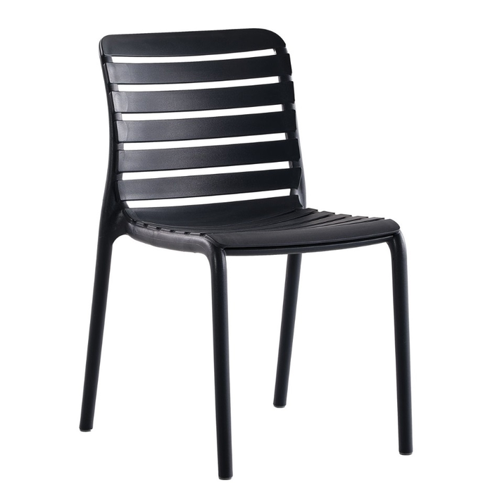 Parm Καρέκλα Πολυπροπυλενίου Μαύρο 47x56x47/82cm