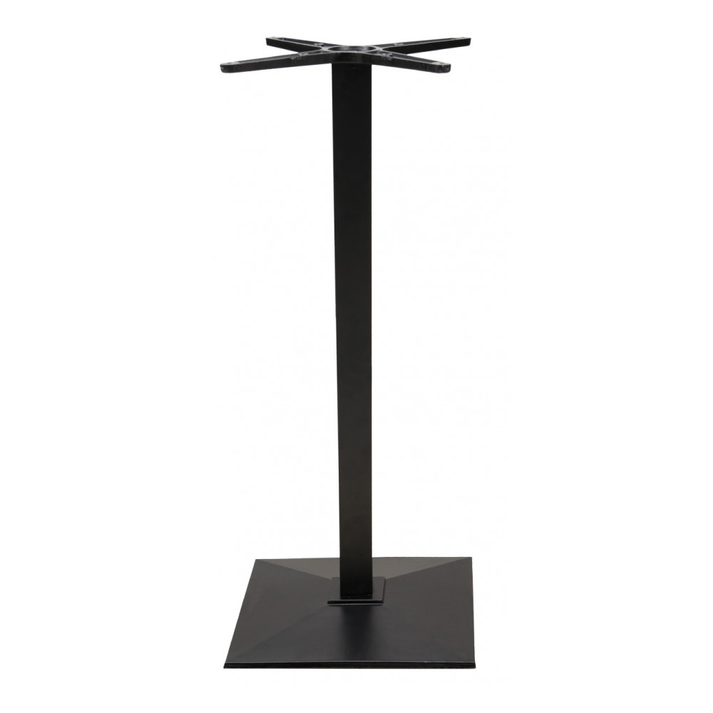 CA038 BAR ΜΕΤΑΛΛΙΚΗ βάση 45x45x108cm ΜΑΥΡΗ