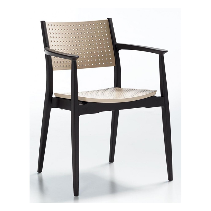 Seginus πολυθρόνα  Brown-Cappuccino 58x54x82cm