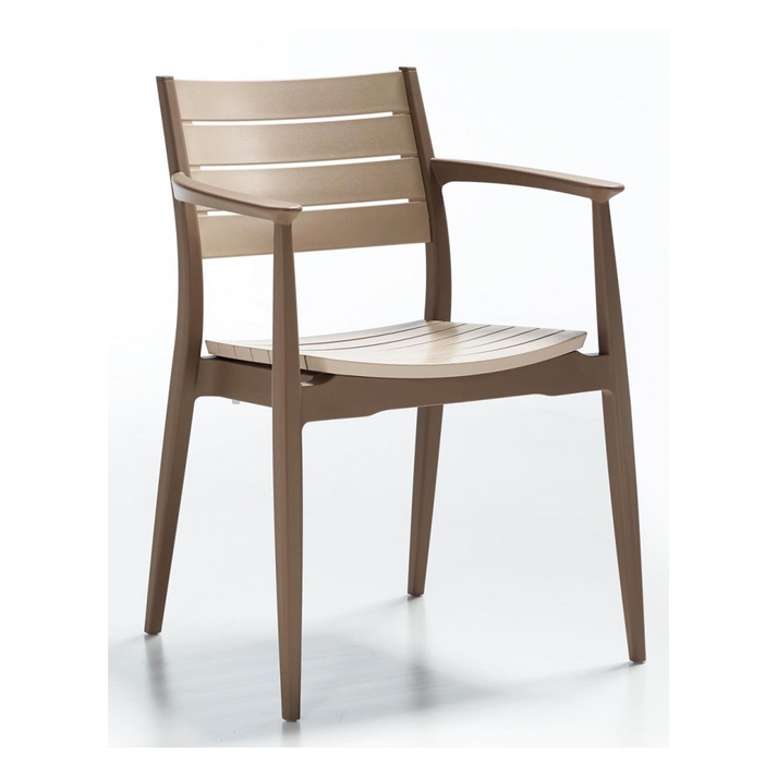Regnum πολυθρόνα Brown-Cappuccino  58x54x82cm