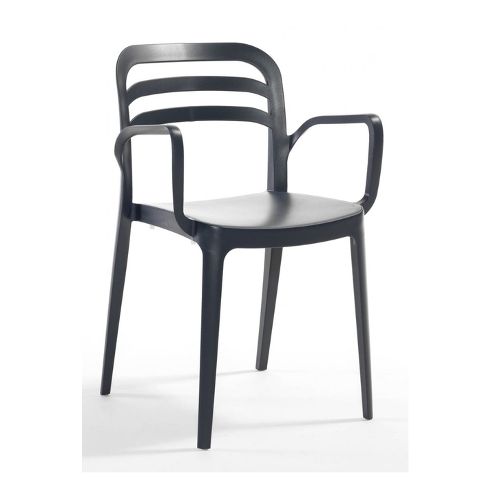 Aspendos πολυθρόνα Μαύρη  46x51x82cm