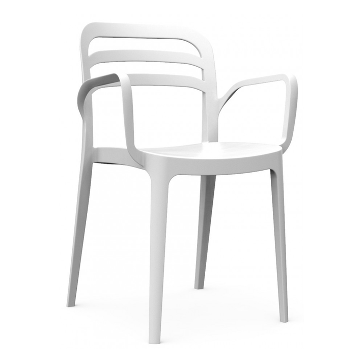 Aspendos πολυθρόνα  λευκο  46x51x82cm