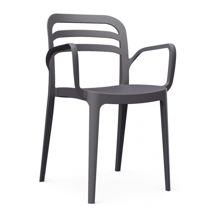 Aspendos πολυθρόνα  Ανθρακί 46x51x82cm