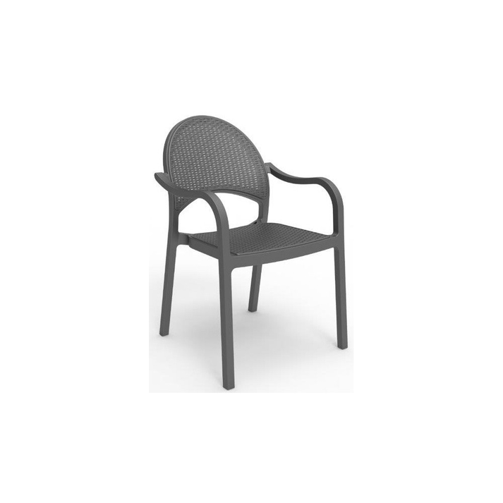 Tropic πολυθρόνα ΑΝΘΡΑΚΙ 58x63x89