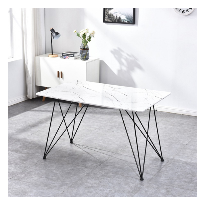 KRYSTAL τραπέζι 120x80x75 μεταλλικό