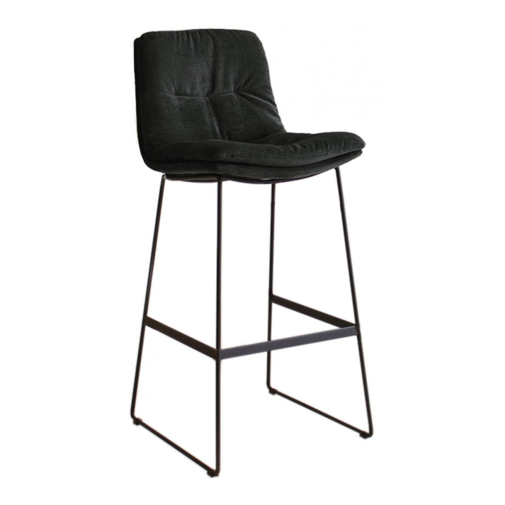 Miller Σκαμπό Μεταλλικό Μαύρο 45x52x93(65)cm