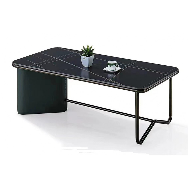 Contour τραπεζάκι μεταλλικό 120x60 ΜΑΥΡΟ